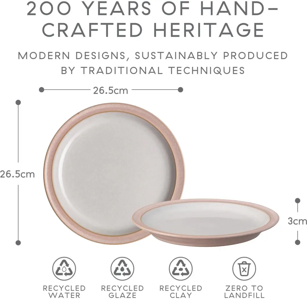 Denby Bordenset - 18-delig - Sorbet Roze