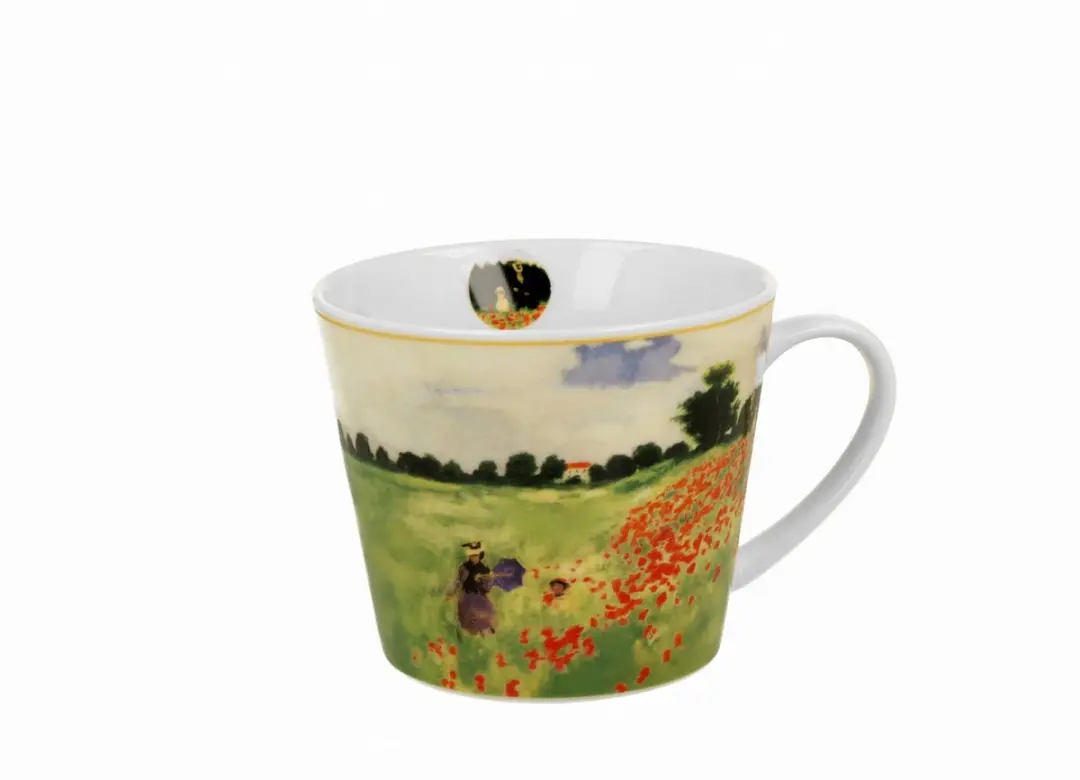 Duo Mok Poppy Field Porselein - 600ml - Veelkleurig