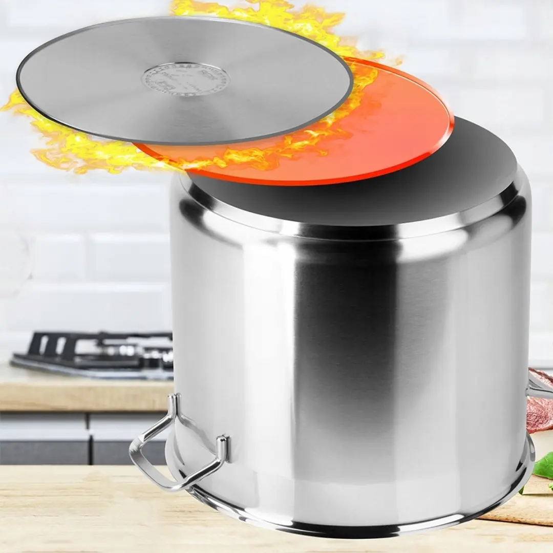 Orion Anett RVS Pan met Deksel 30cm - 18L - Silver