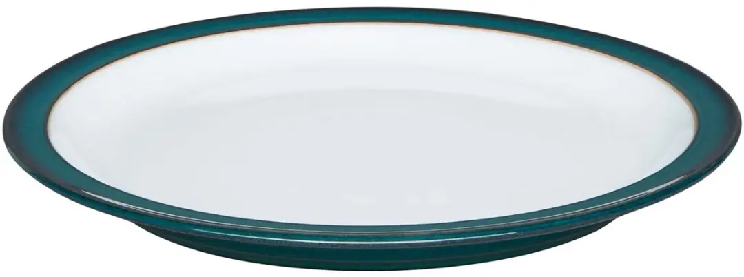 Denby Greenwich Bord - 22cm - 4 Stuks - Groen/Wit