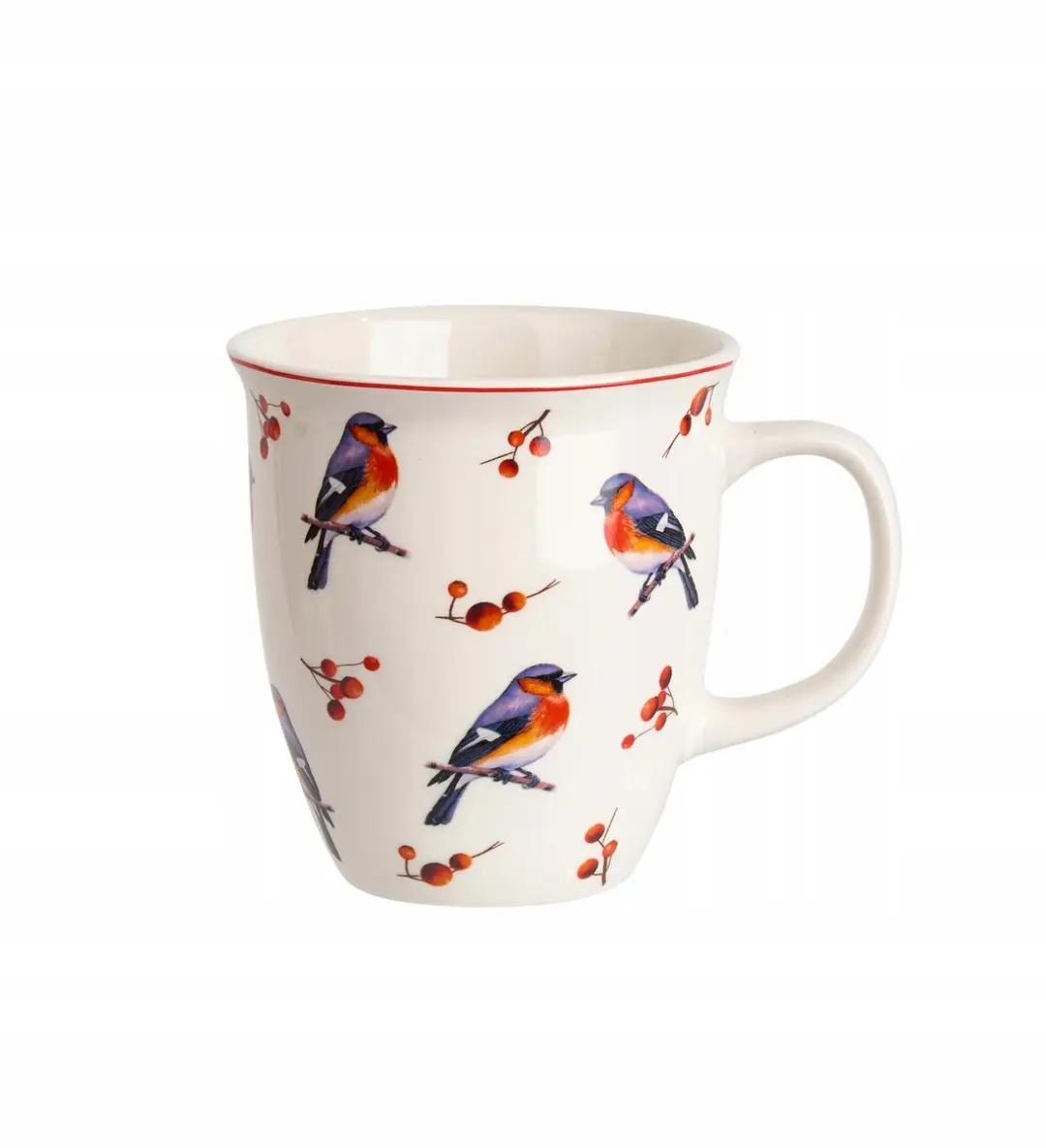 Duo Kerstmok Christmas Birds 650ml - Crème-wit