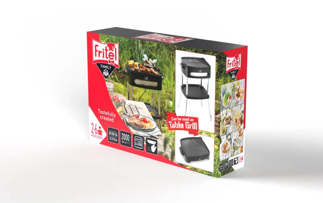 Fritel BBQ 3256 Elektrische Tafelgrill 2000W - 40x36cm - afbeelding 6 van 6