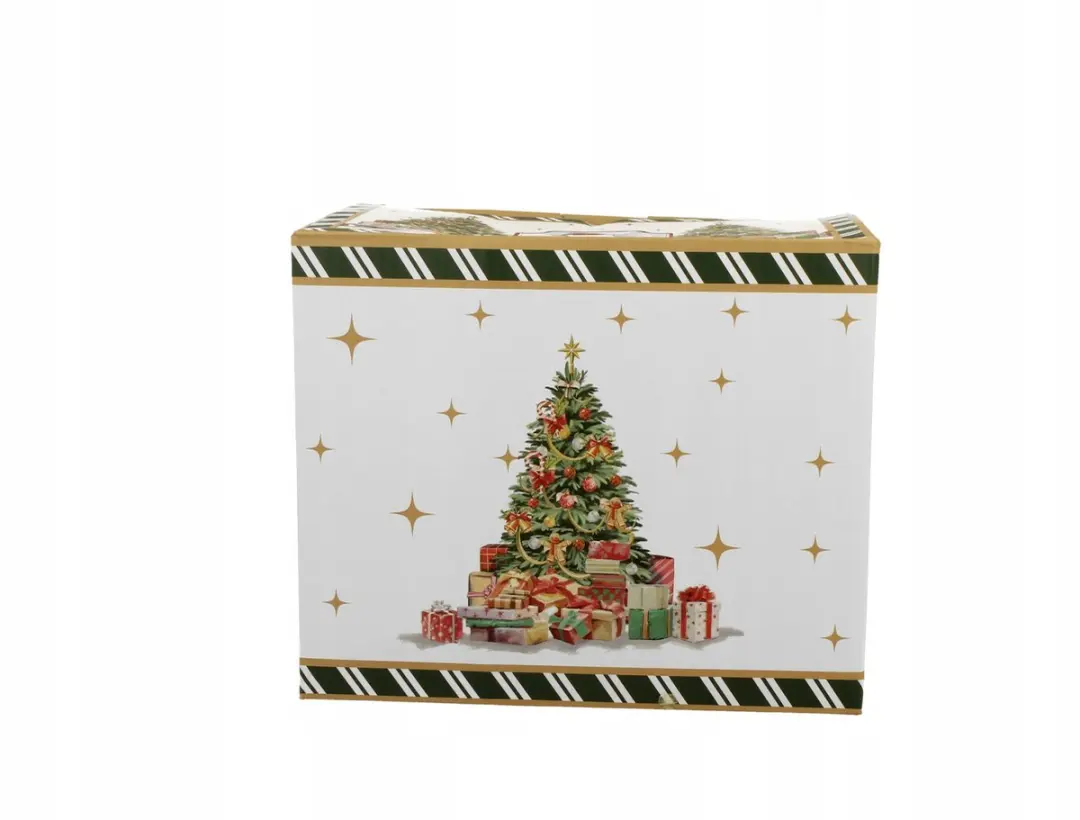 Duo XXL Kerstboommok 1000ml - Porselein - Wit/Veelkleurig