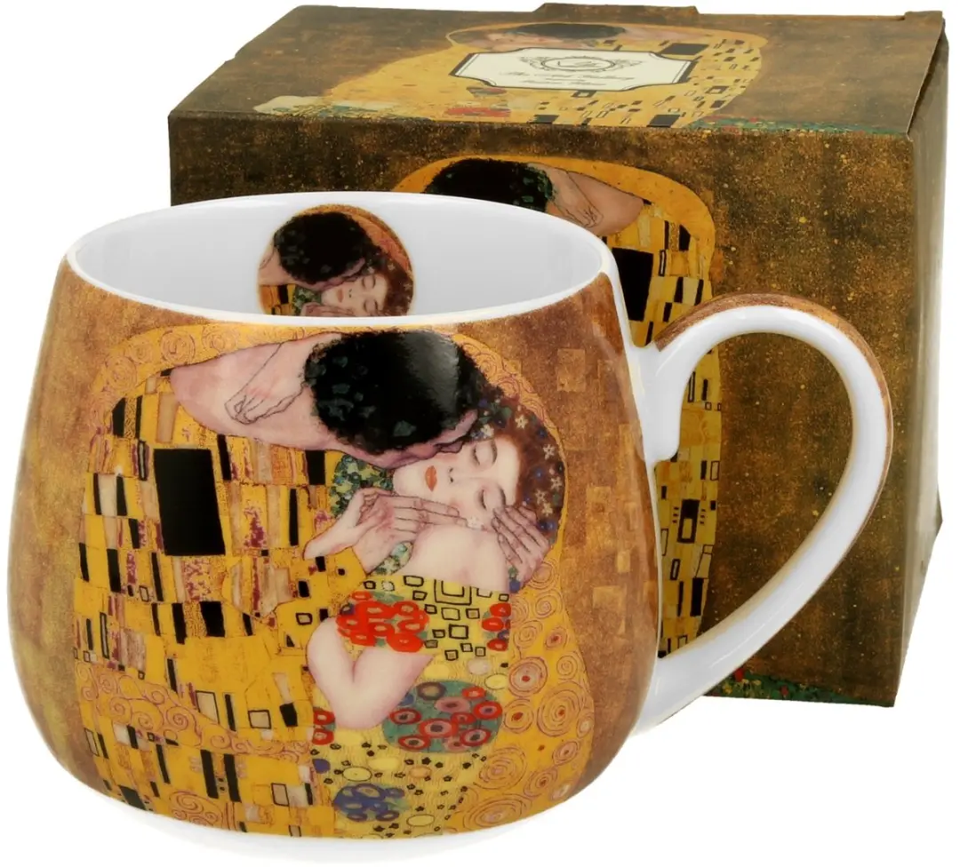 Duo Gustav Klimt 'De Kus' Mok 430ml