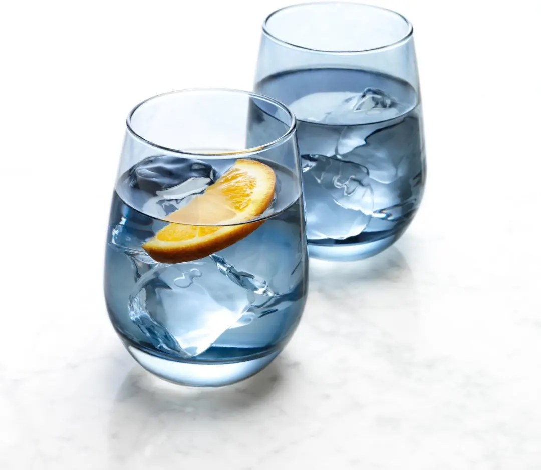 Libbey Stemless Wijnglazen 70272 - 12 Stuks - Blauw