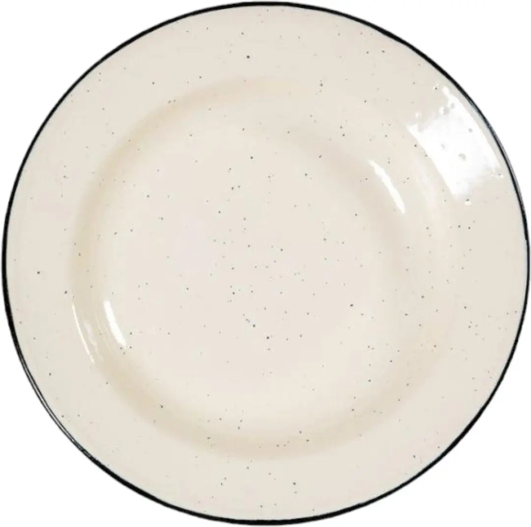 Sagaform Doris Emaillen Bord 20cm - Creme - afbeelding 2 van 6