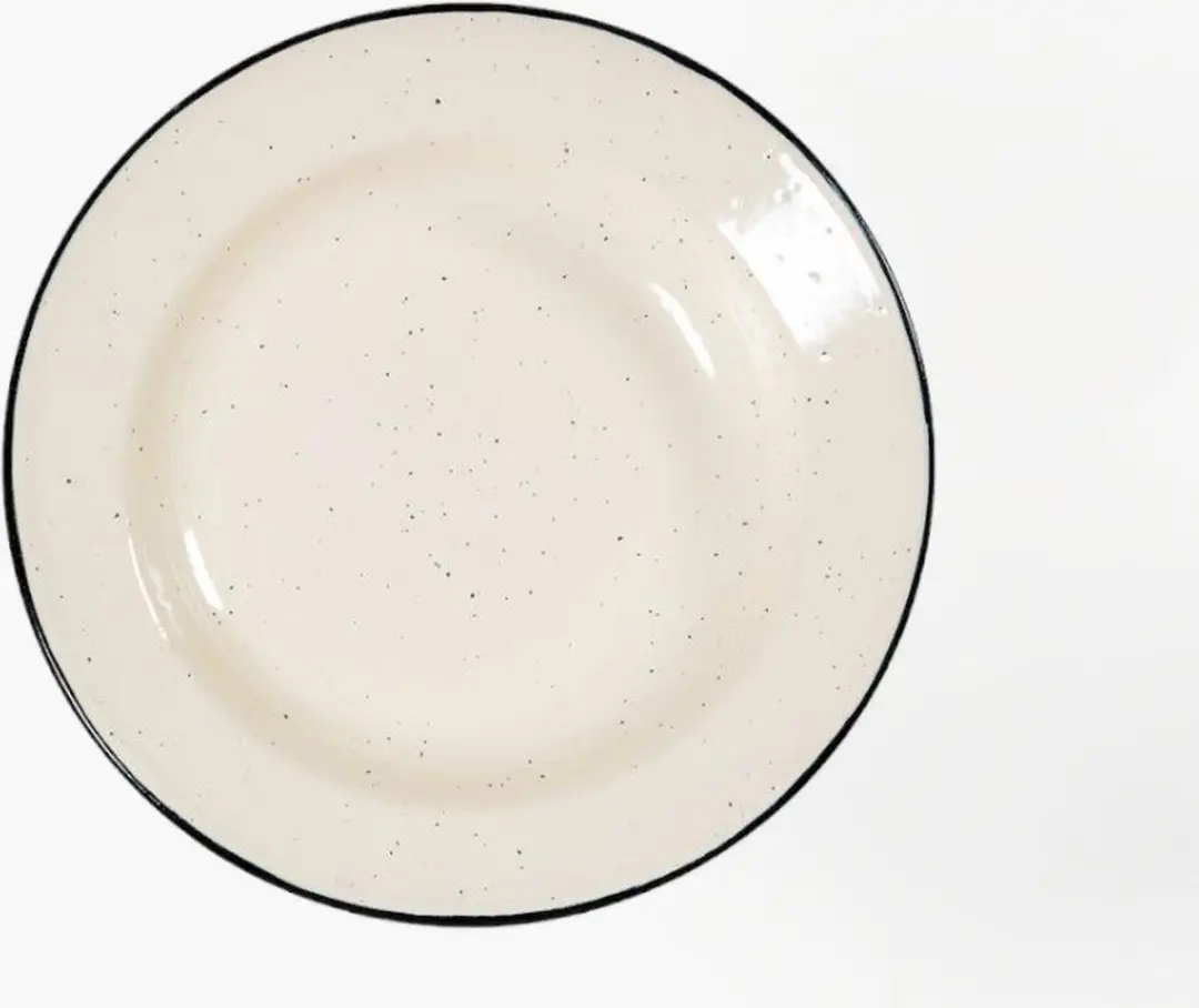 Sagaform Doris Emaillen Bord 20cm - Creme - afbeelding 5 van 6