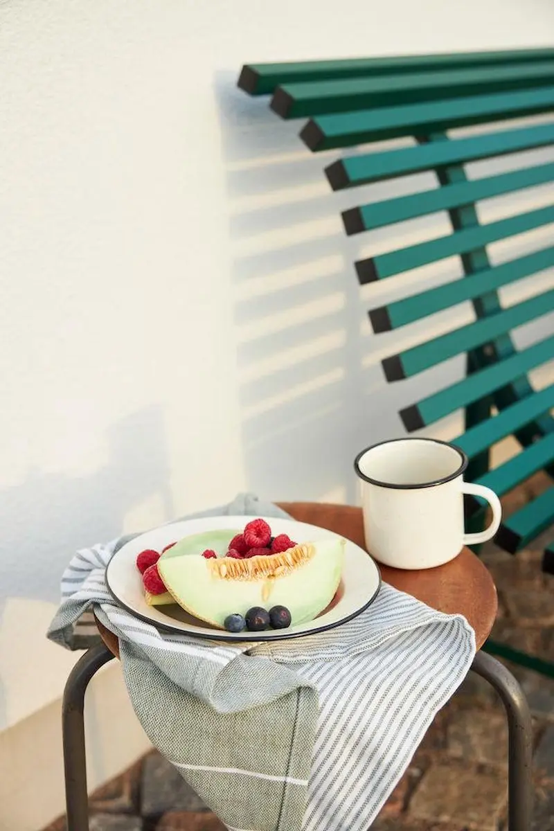 Sagaform Doris Emaillen Bord 20cm - Creme - afbeelding 4 van 6