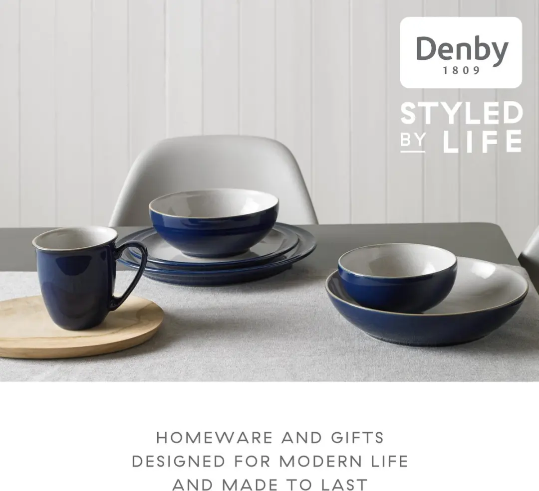 Denby 405048905 Dinerbord - 26,5cm - Donkerblauw - 4 Stuks