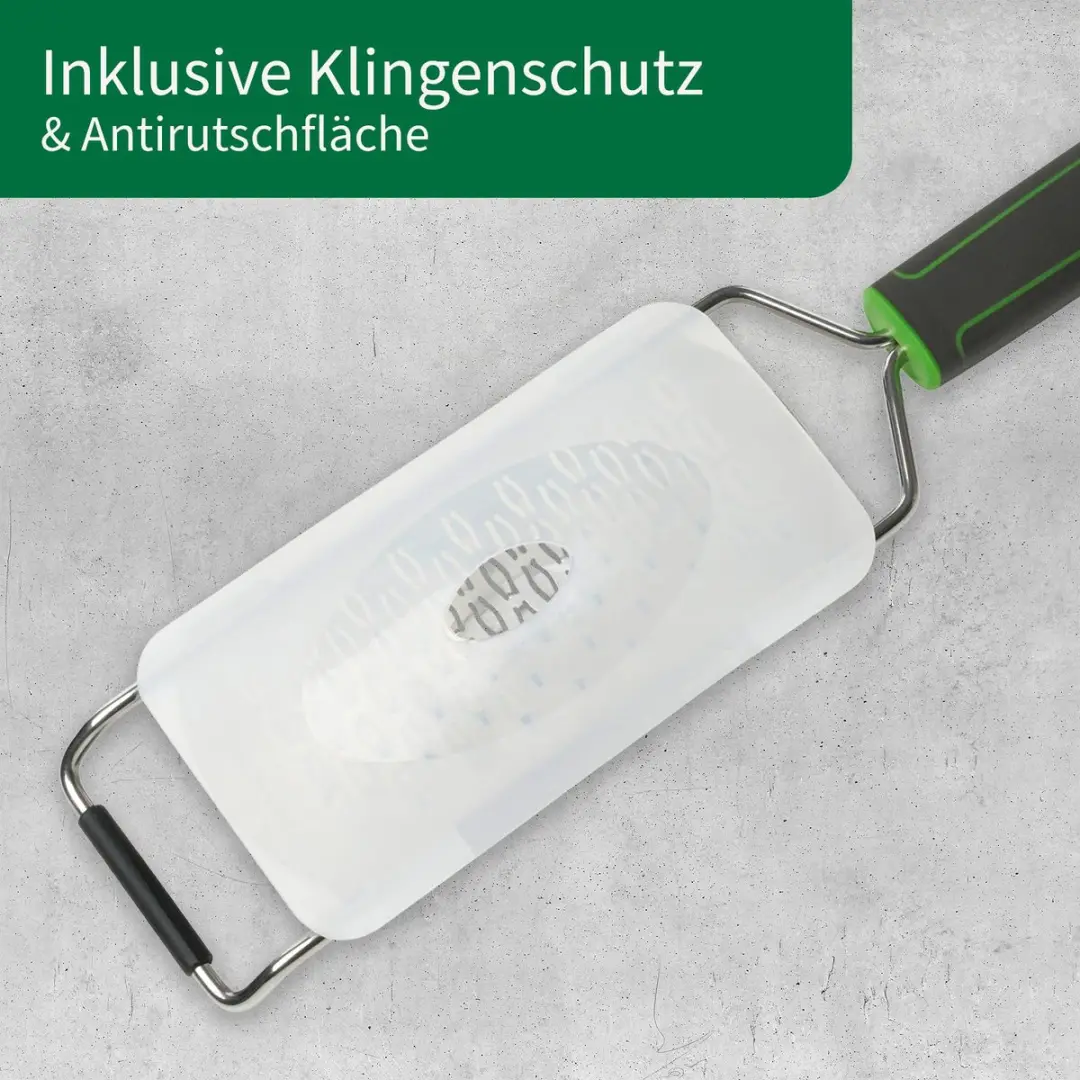 Fackelmann Chefkoch Premium Handrasp - 2-voudig geëtst - Groen/Zilver/Zwart