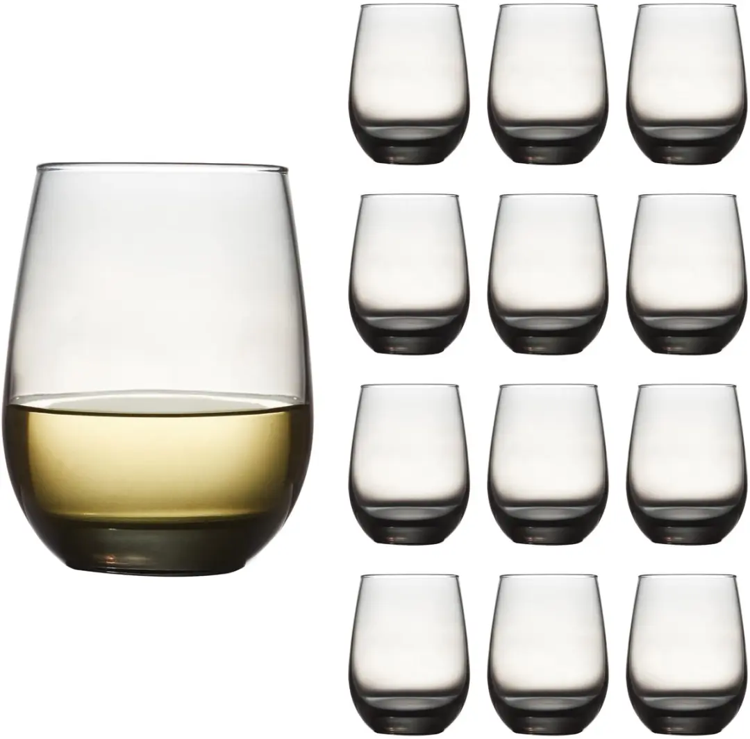 Libbey Stemloos Wijnglazen 70271 - 12 Stuks - Grijs