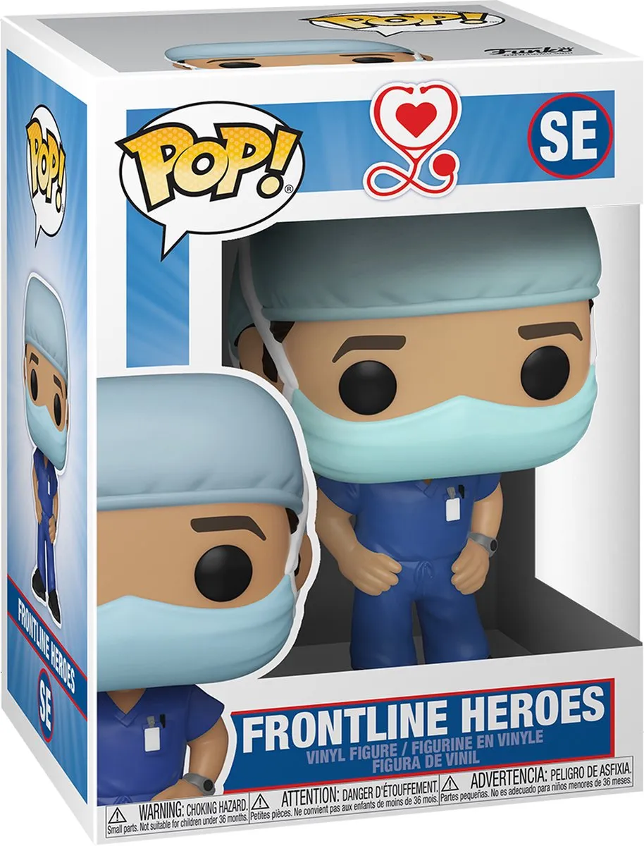 Funko Pop! Heroes Front Line Worker Male #1 - Veelkleurig