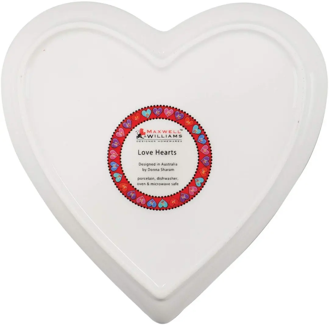 Maxwell & Williams Love Hearts Hartvormig Bordje - Rood 15,5cm
