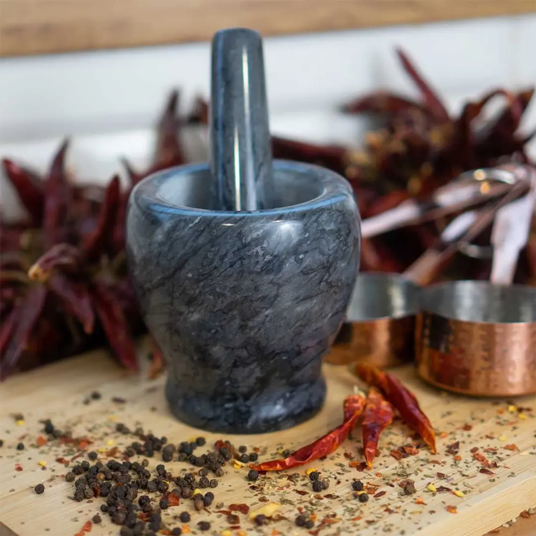 Browin Marmieren Moker & Stamper Ø10,5cm - Zwart