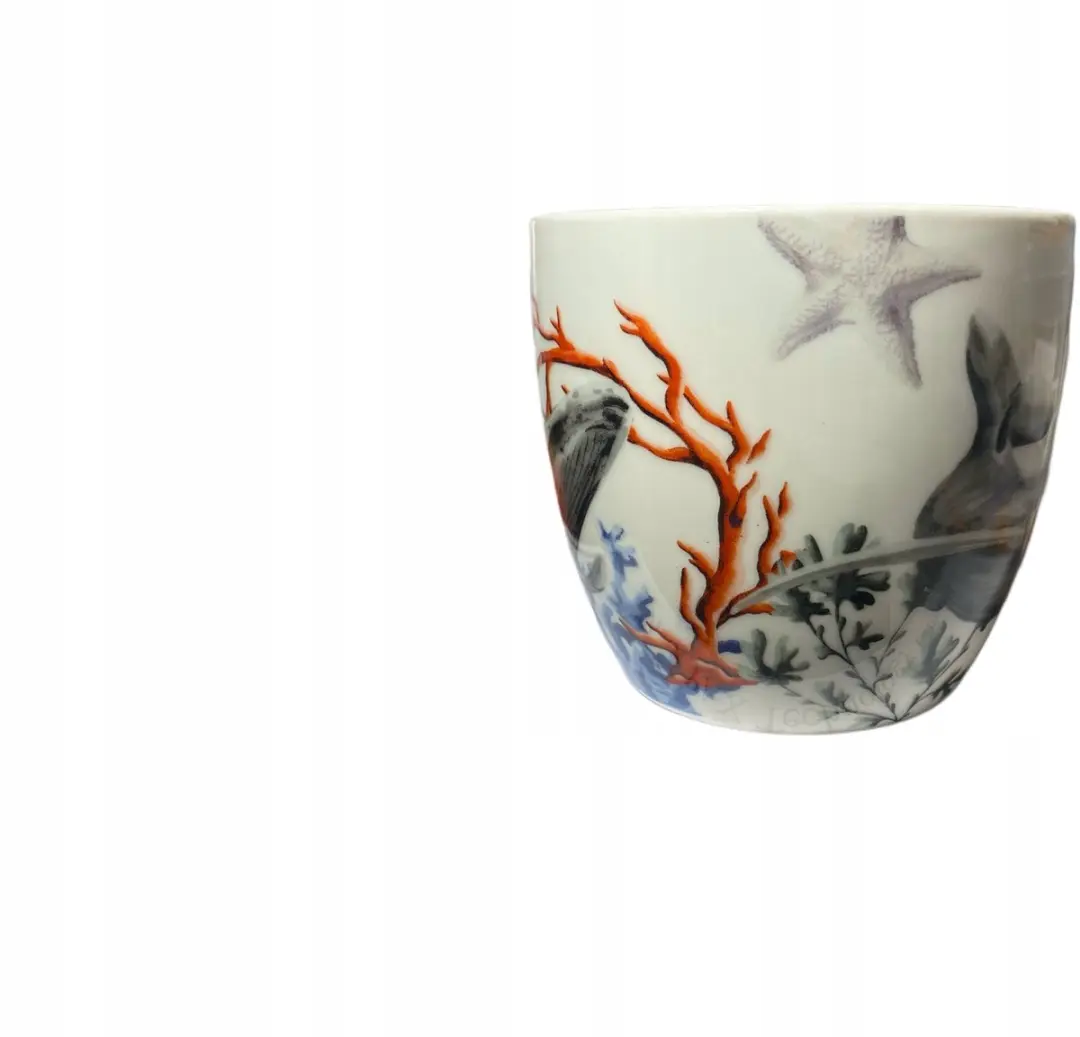 Duo Seaside Whale Mokka Mok 460ml - Crème-wit