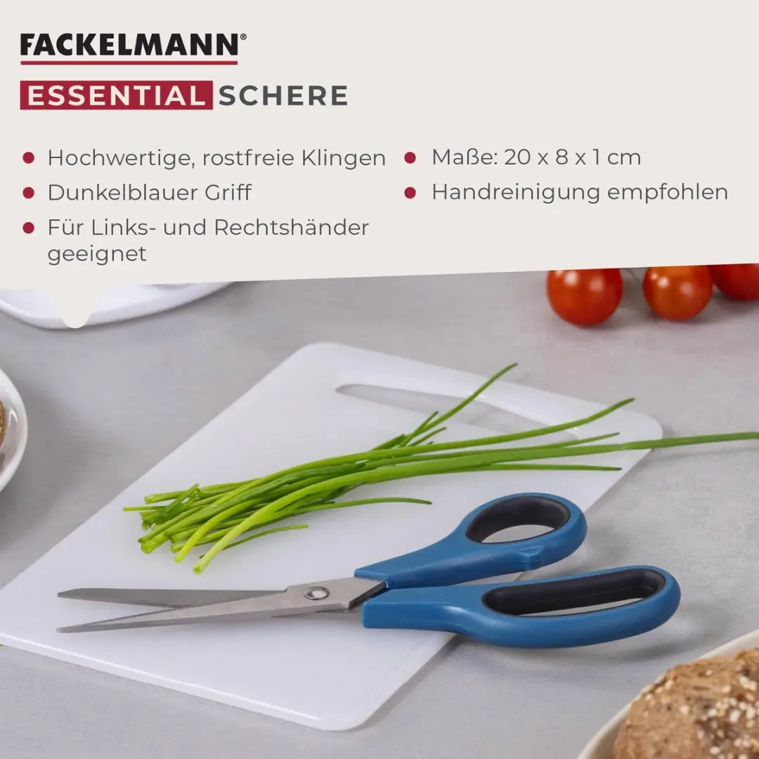 Fackelmann Onmisbare Keukenschaar 20cm - Donkerblauw - afbeelding 3 van 6