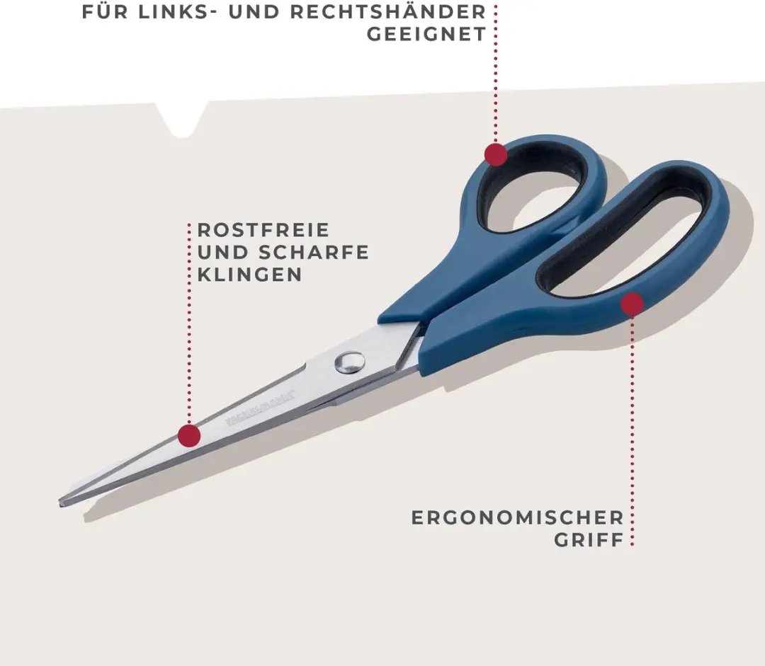 Fackelmann Onmisbare Keukenschaar 20cm - Donkerblauw - afbeelding 2 van 6