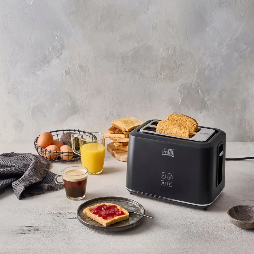 Fritel Ontbijtset Toaster Waterkoker - 2-delig Mat Zwart