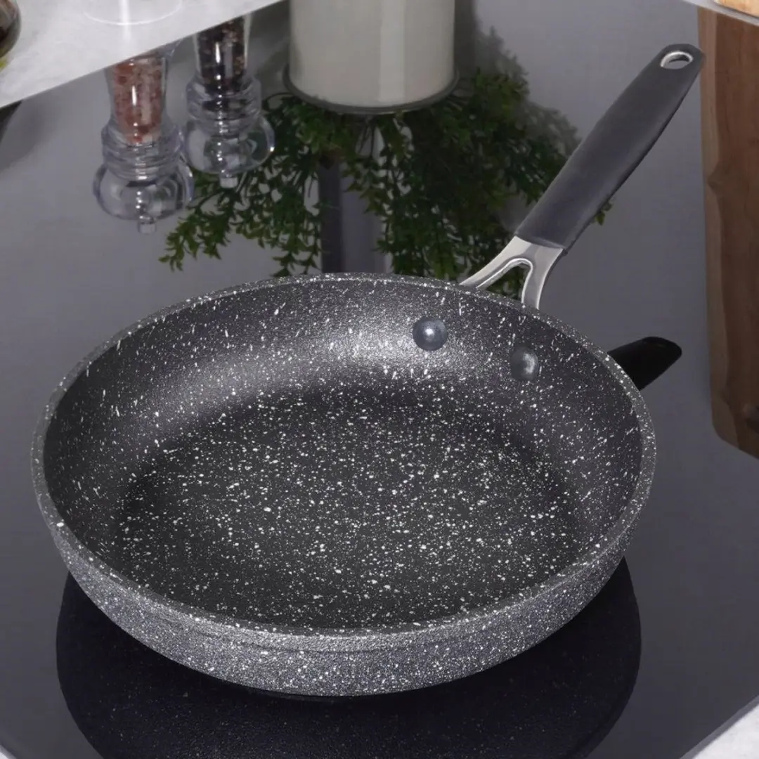 Orion Stoner Granieten Koekenpan 20cm - Zwart