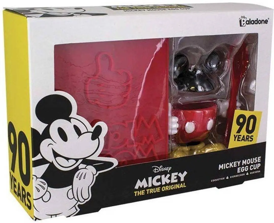 Paladone Disney Mickey Mouse Eierdop & Toaststempel PP4319DSC - Geel/Rood/Wit/Zwart