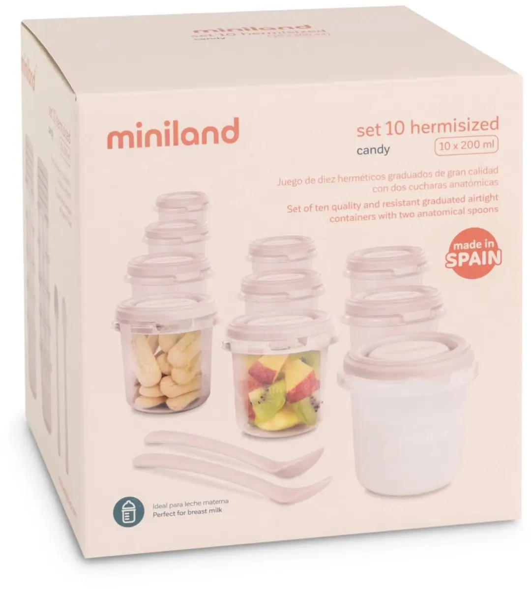 Miniland Hermisized Candy 200ml Set - 12-delig - Snoep - afbeelding 3 van 4