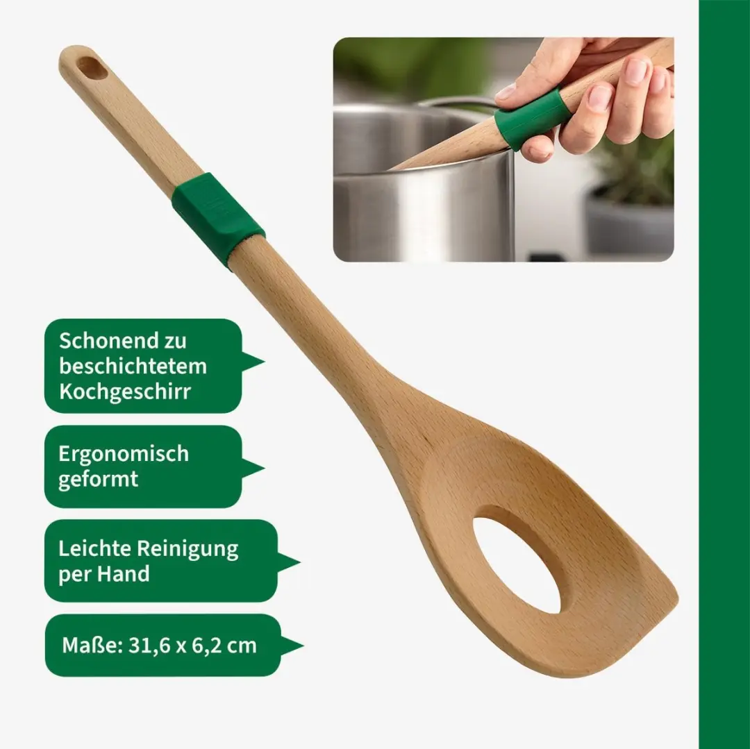 Fackelmann Chefkoch Risottolepel Beukenhout 31,6x6,2cm