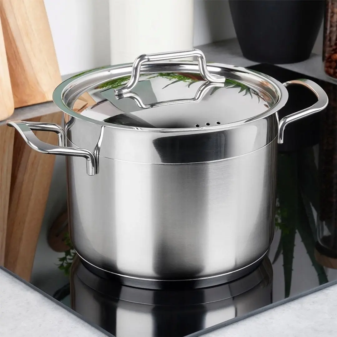 Orion Anett RVS Pan met Deksel 16cm - 2.3L - Zilver