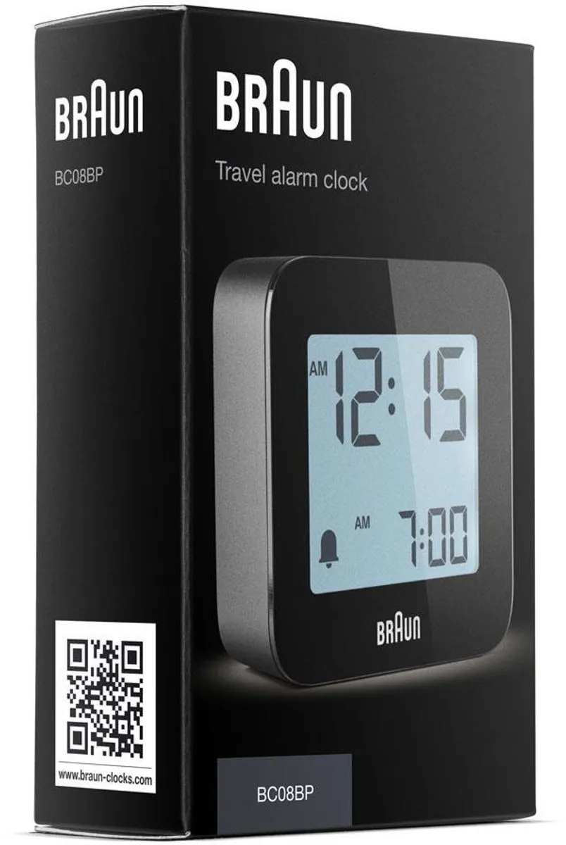 Braun BC 08 B-DCF Radiografische Wekker - Zwart