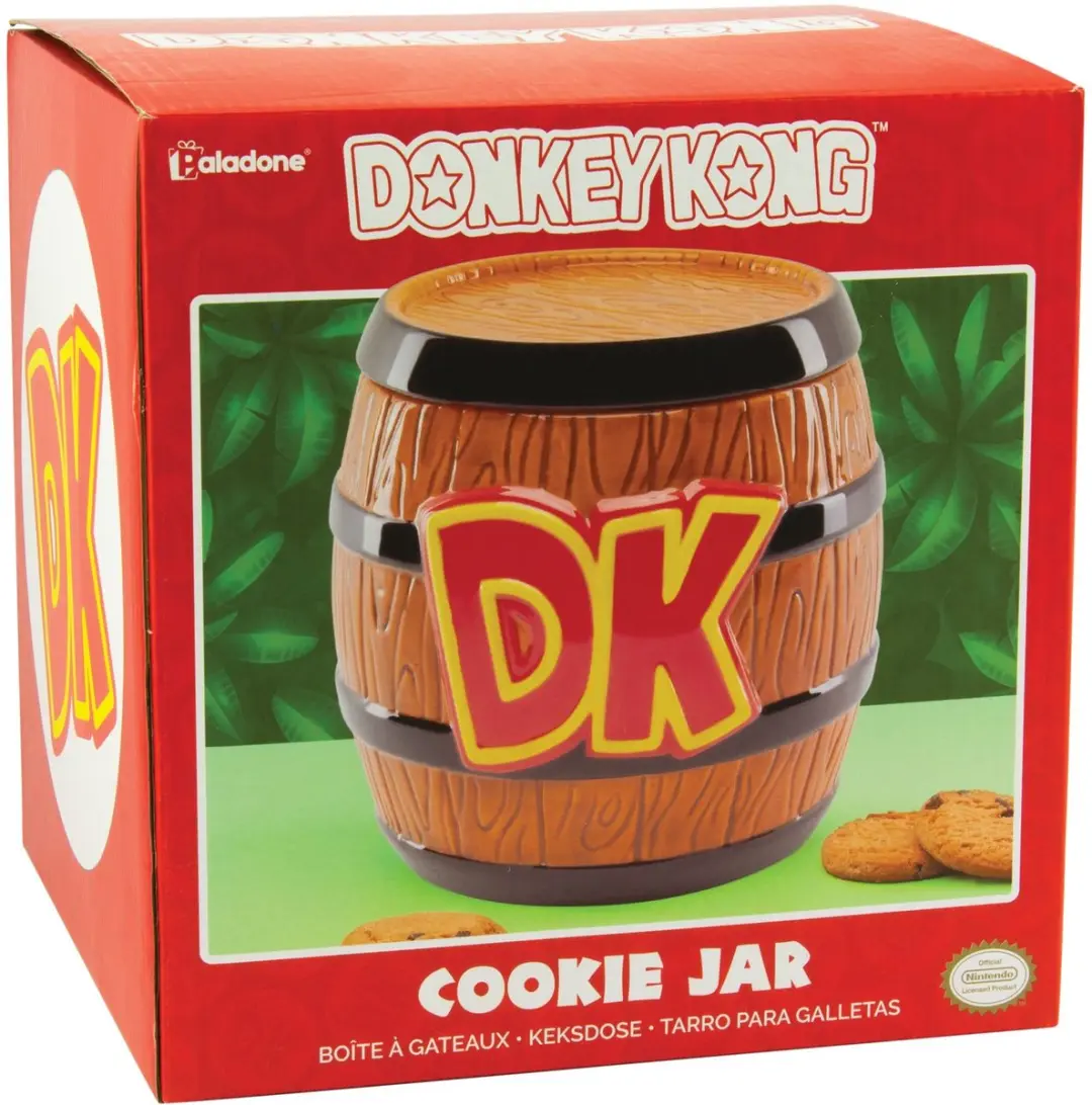 Paladone Donkey Kong Barrel Koekjestrommel - Officieel Nintendo