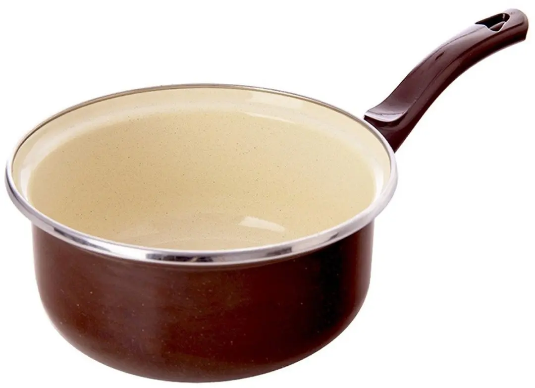 Orion Brown Serie Geëmailleerde Steelpan 16cm - 1L