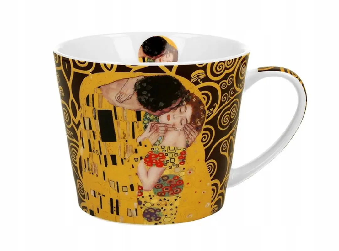 Duo Gustav Klimt "De Kus" Porseleinen Mok 600ml - Multicolor