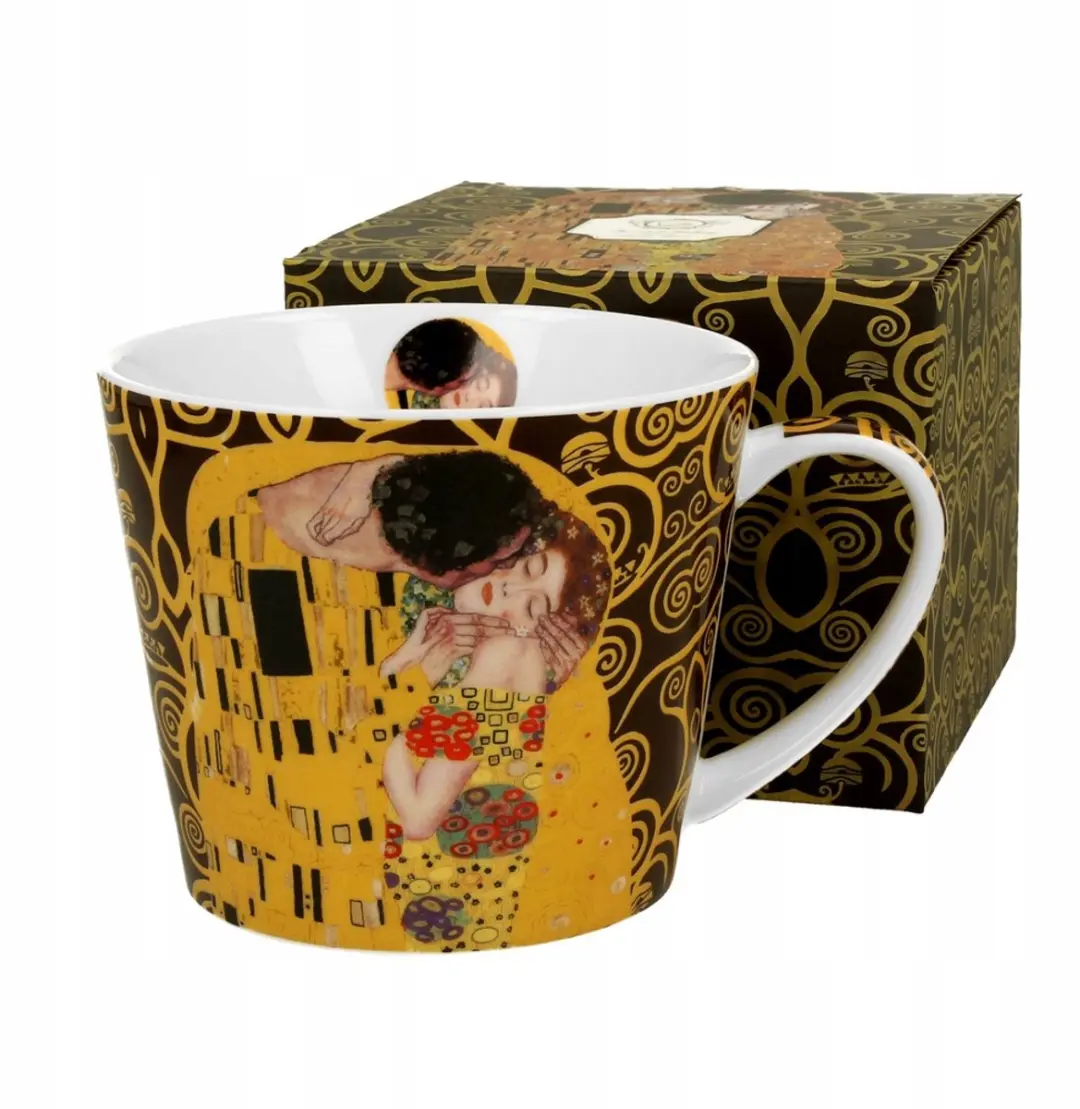 Duo Gustav Klimt "De Kus" Porseleinen Mok 600ml