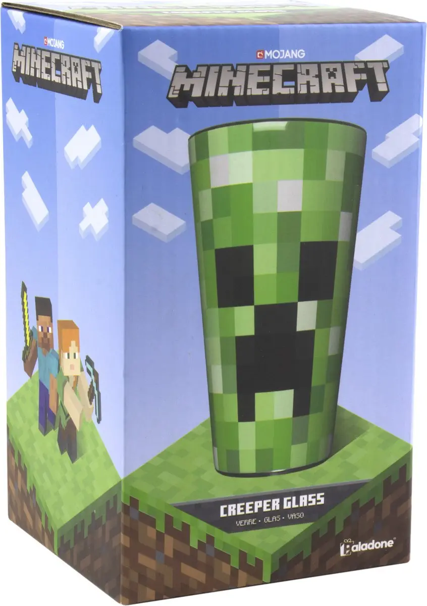 Paladone Minecraft Creeper Glas 450ml - Multi