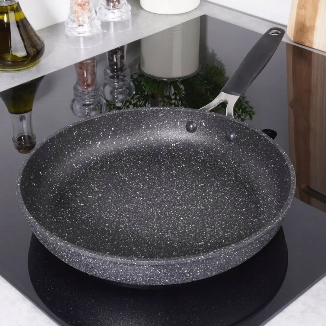 Orion Stoner Granieten Koekenpan 26cm - Anti-aanbak - Zwart