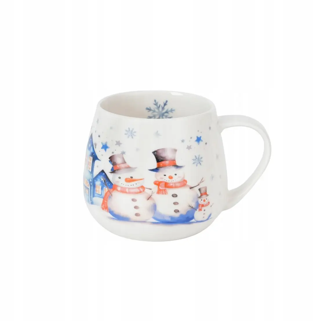 Duo Mok 430ml SNOWMAN - Crèmewit