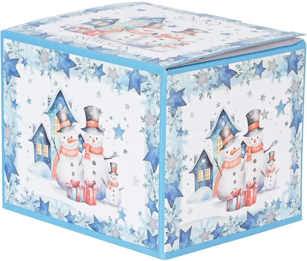 Duo Mok 430ml SNOWMAN - Crèmewit