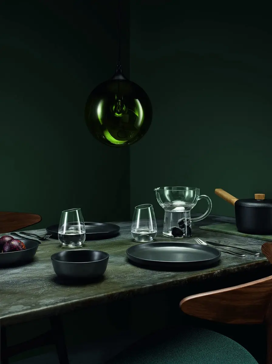 Eva Solo Nordic Kitchen Bord Ø17cm - Set van 4 - Zwart - afbeelding 2 van 4