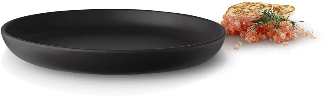 Eva Solo Nordic Kitchen Bord Ø17cm - Set van 4 - Zwart - afbeelding 4 van 4