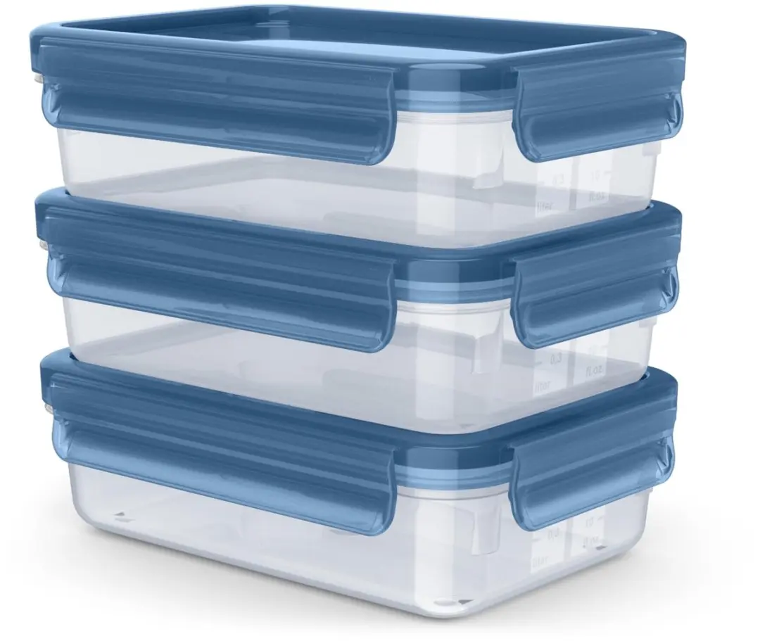 Emsa Clip & Close Eco Voedselcontainerset 3-delig 0,8L