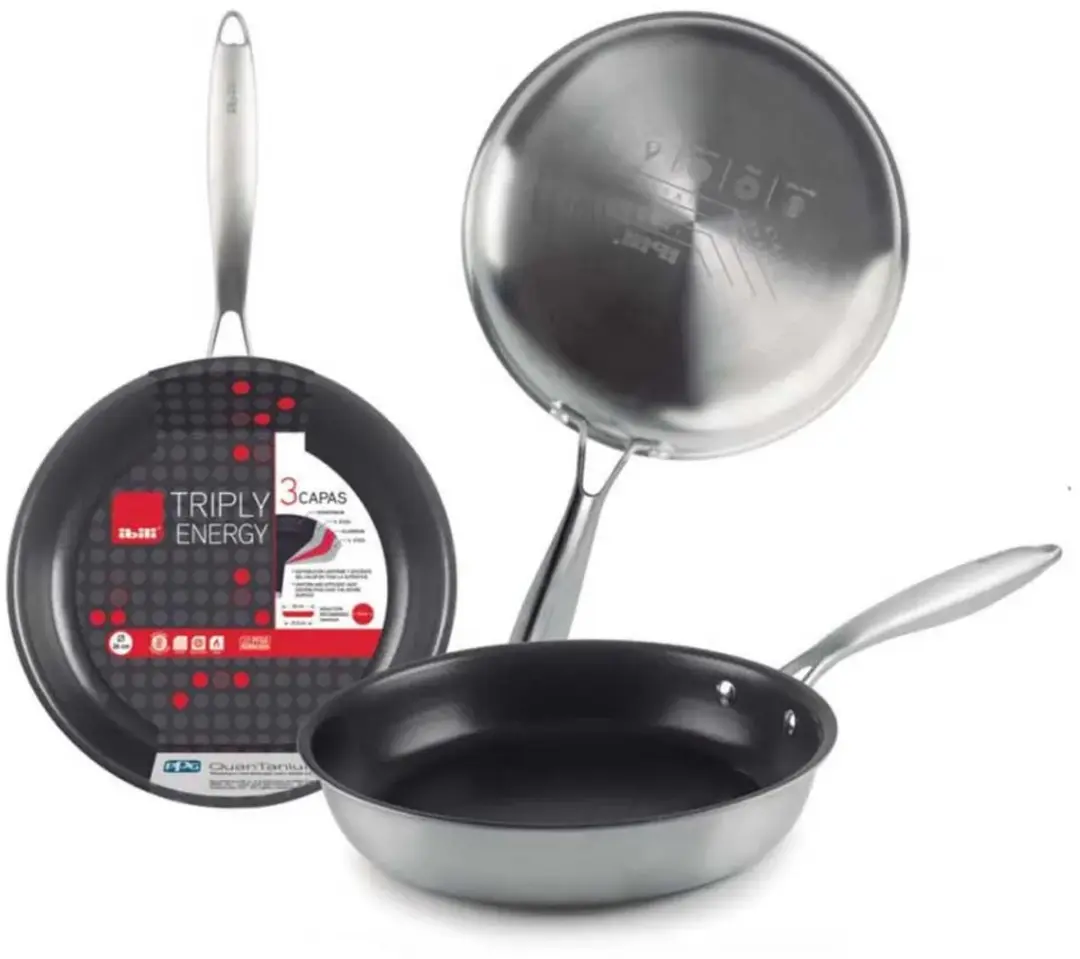 Ibili Triply 26cm Koekenpan - Zilver