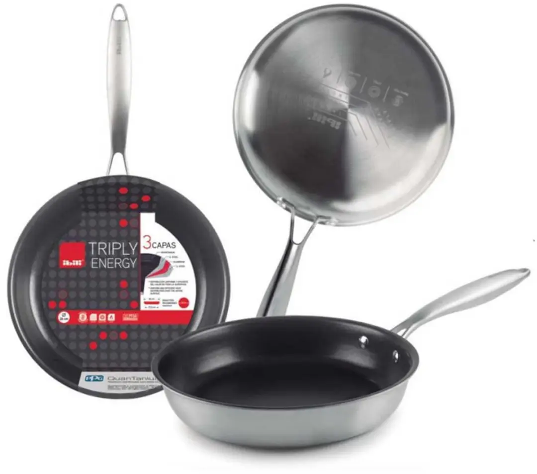 Ibili Triply 26 Cm Koekenpan Zilver