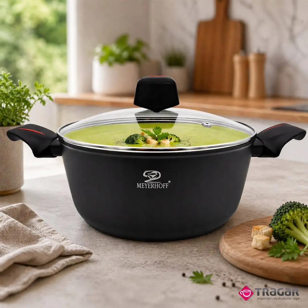 Meyerhoff Traditionele Pan 28cm - 6L - Thermo Point Handvatten