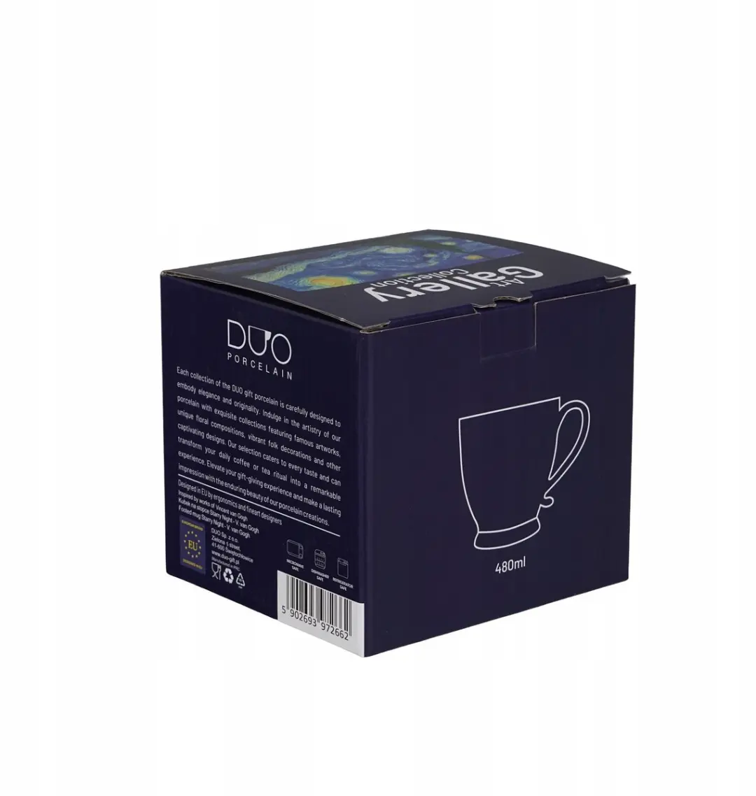 Duo Van Gogh Sterrennacht Mok 500ml - Porselein - Meerkleurig