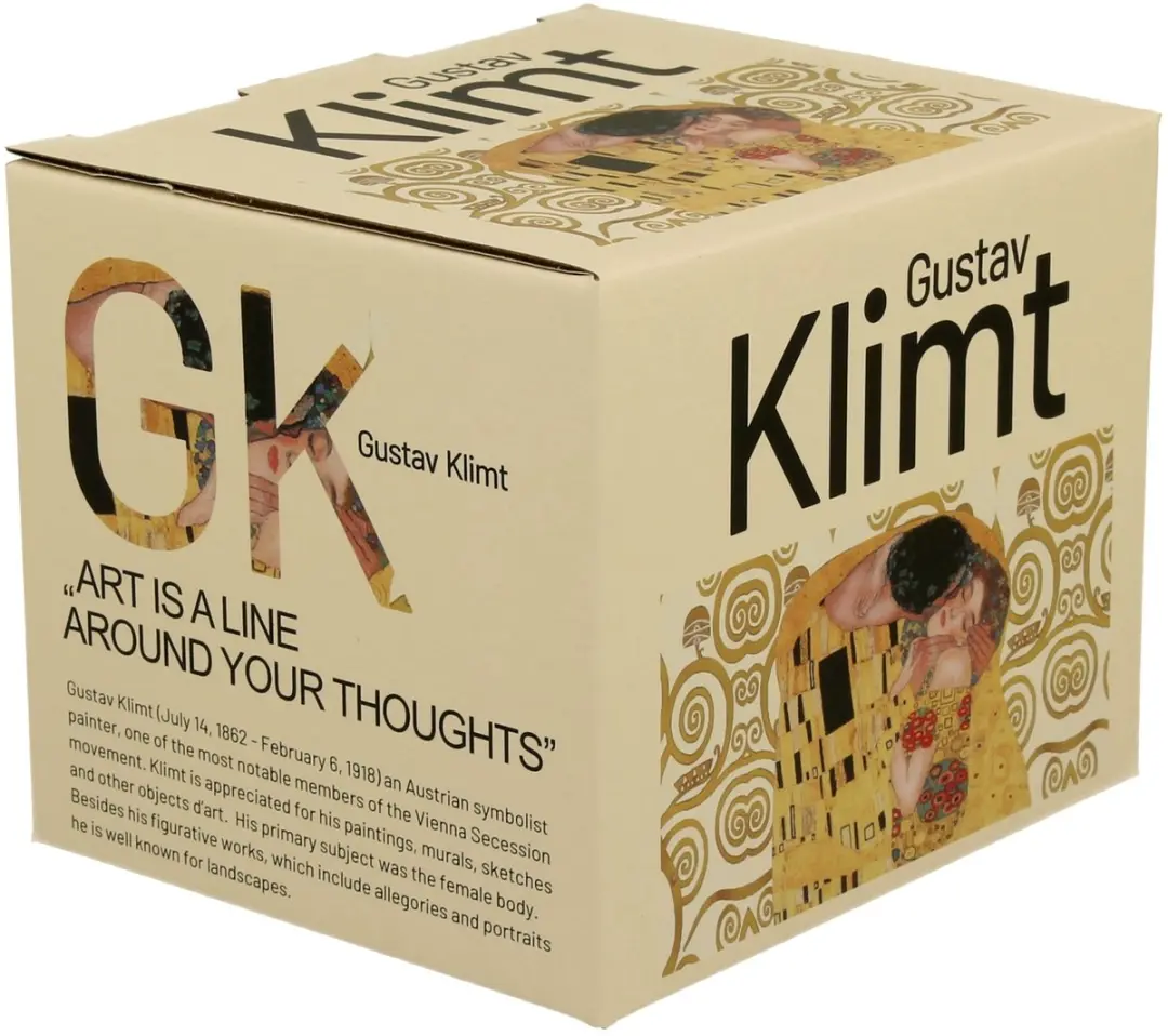 Duo Klimt "De Kus" Mok 430ml - Multicolor