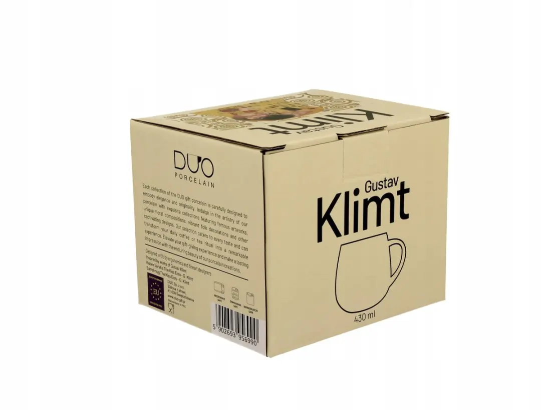 Duo Klimt "De Kus" Mok 430ml - Multicolor