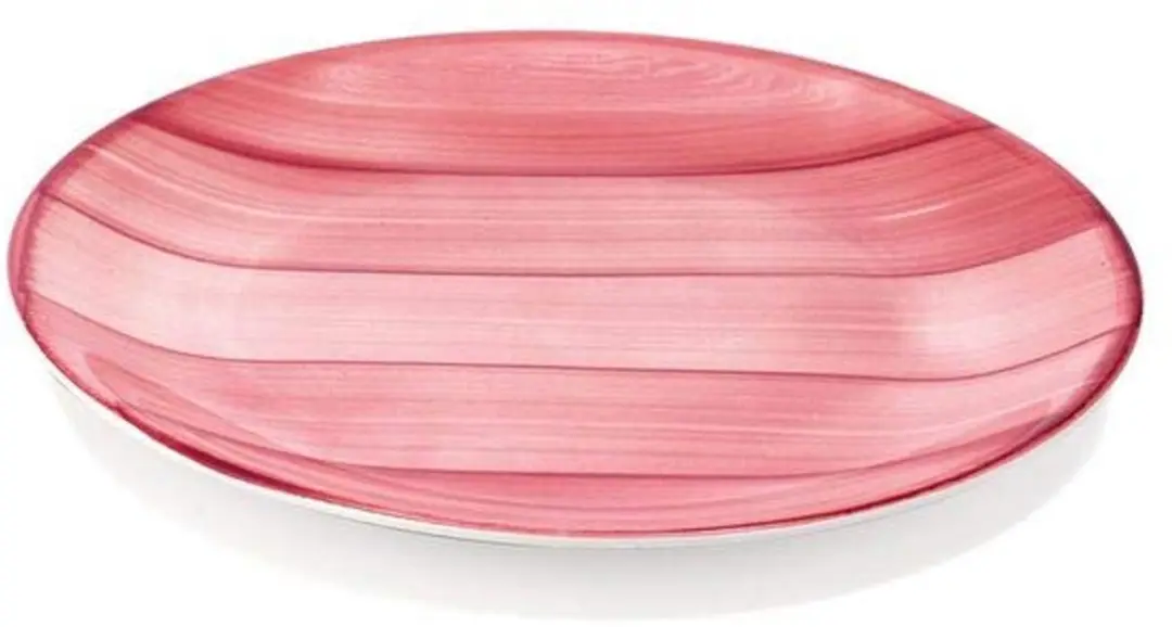 Zafferano Striche Porseleinen Dessertbord 21cm Roze