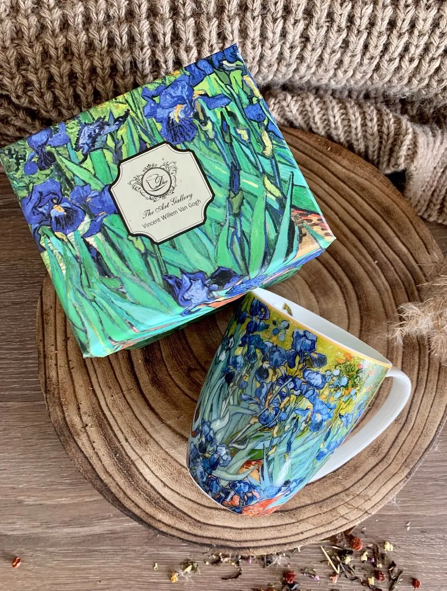 Duo Van Gogh Irissen Mok - 380ml - Bone China