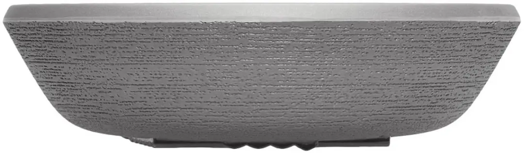 Kartell Trama Diep Bord - 21x5,7cm - 4 Stuks - Antraciet Zwart