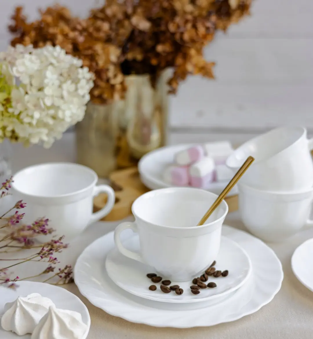 Luminarc Trianon Servies 60 Delen - Wit