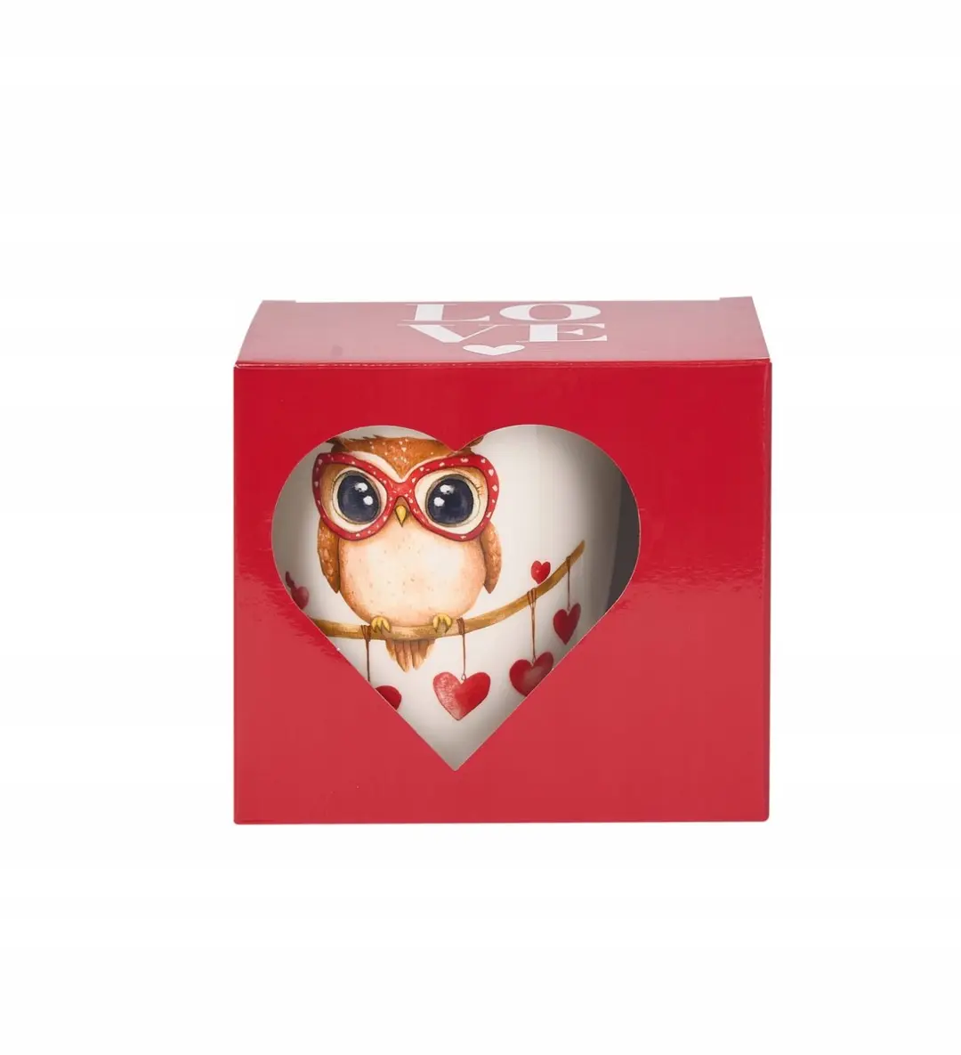 Duo Mok 650ml Uil - Crème-wit Bone China